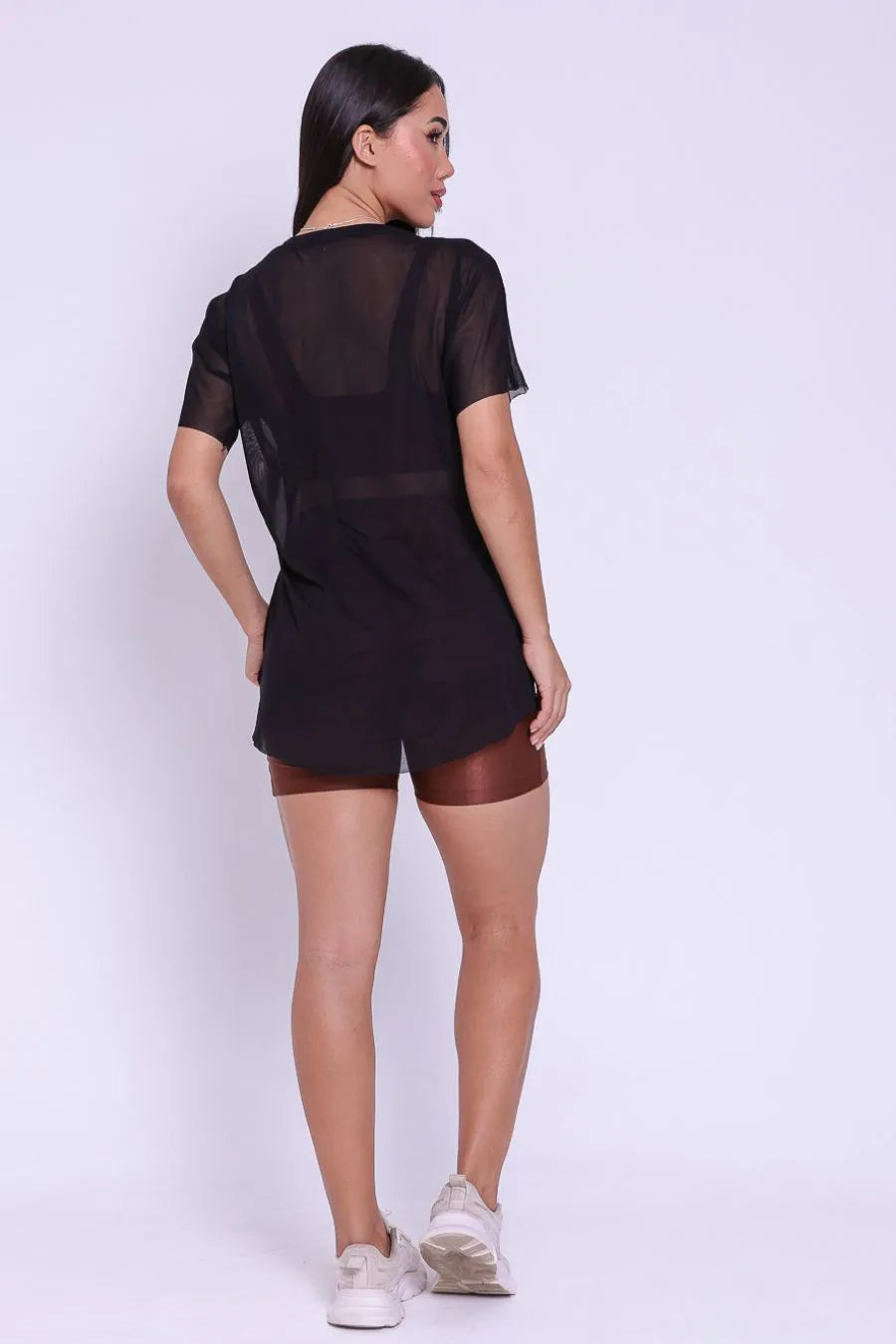 Blusa Tule Preto