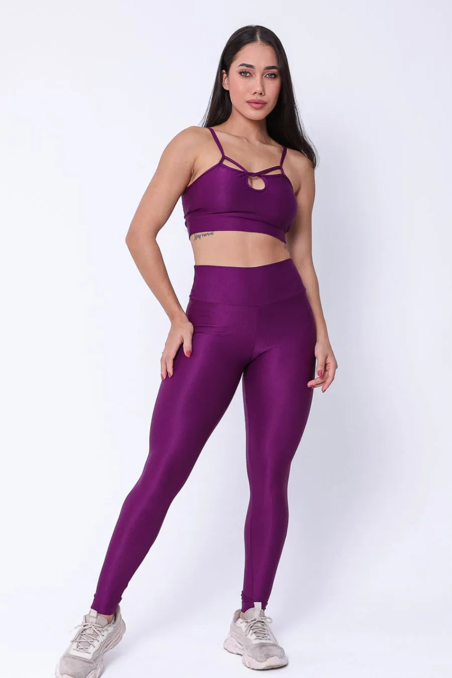 Conjunto Legging Aveludado de compressão Beterraba
