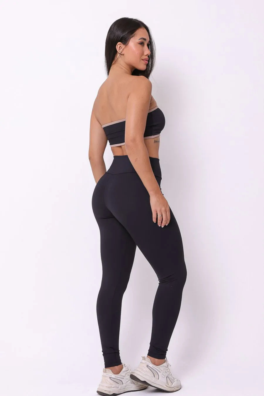 Conjunto Legging Poliamida Tomara que Caia Preto