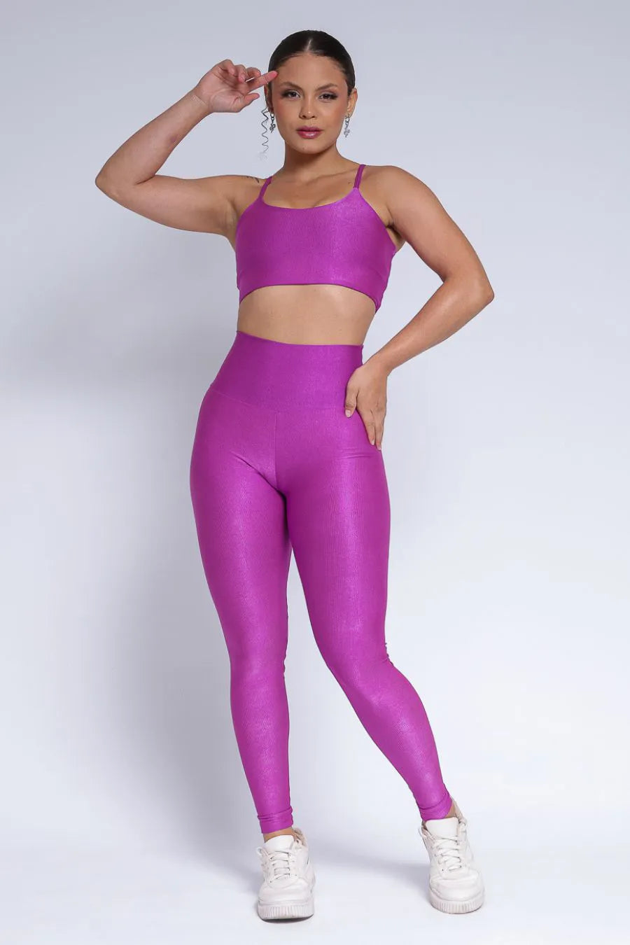 Conjunto Legging + Top Aveludado de compressão Romance